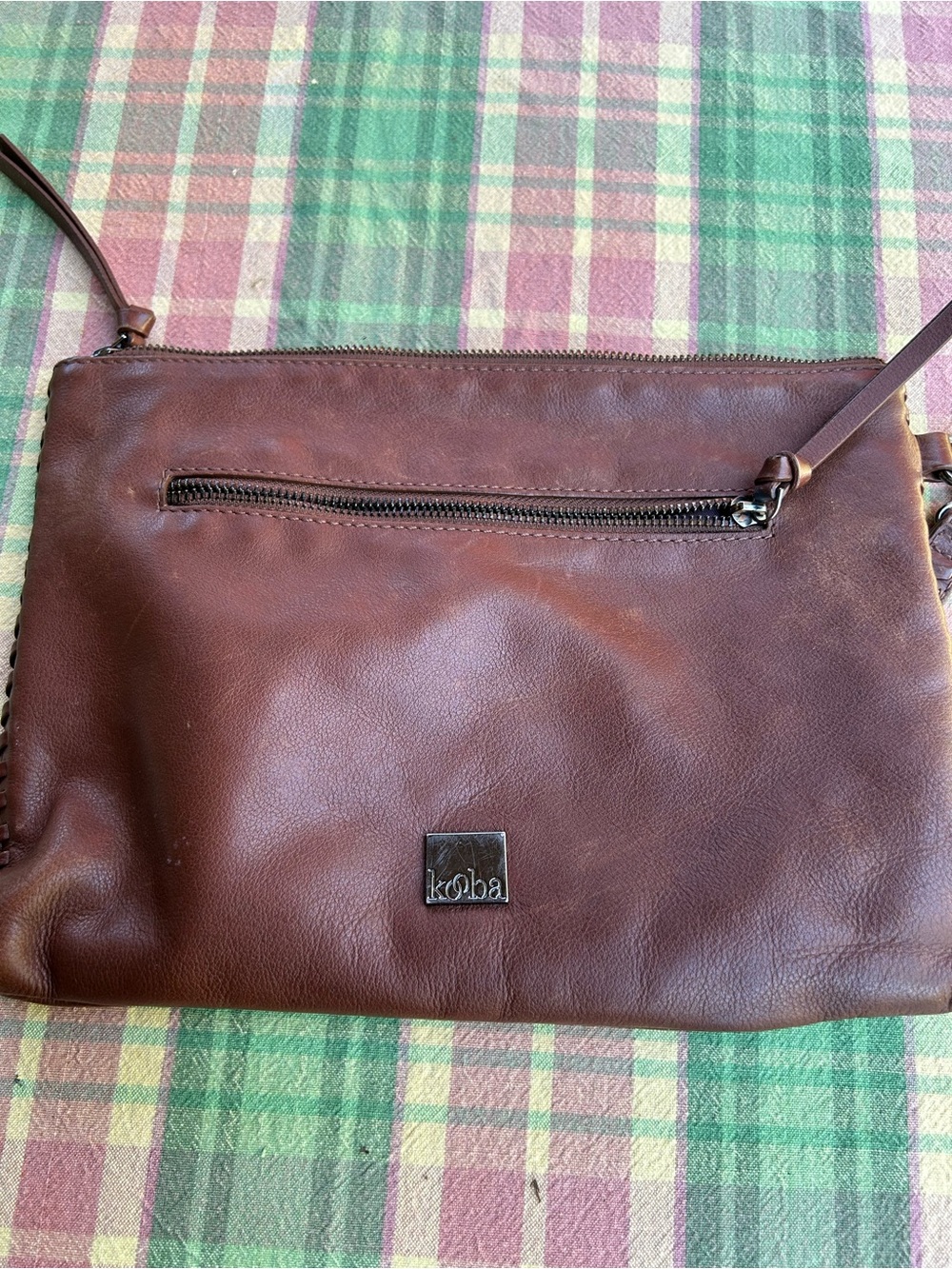 Kooba Brown Leather Wristlet Clutch